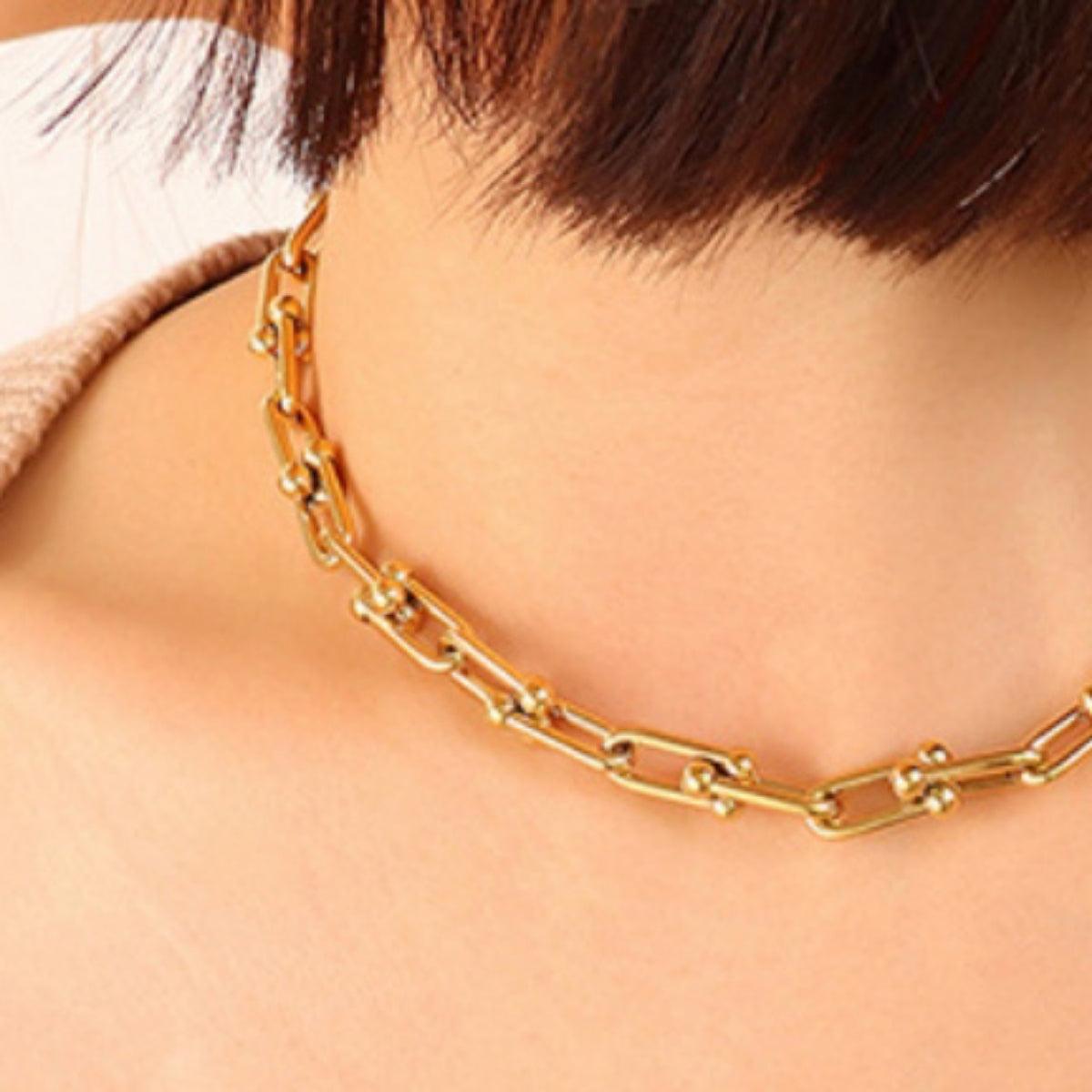 Chunky Chain Titanium Steel Necklace Carauana Store