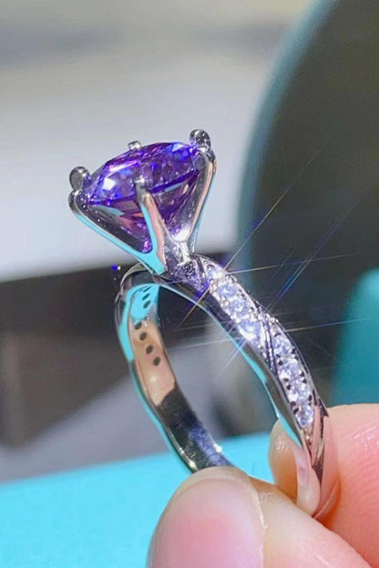 Nice To Meet You 2 Carat Moissanite 925 Sterling Silver Ring Carauana Store