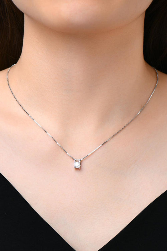 Moissanite 925 Sterling Silver Necklace Carauana Store