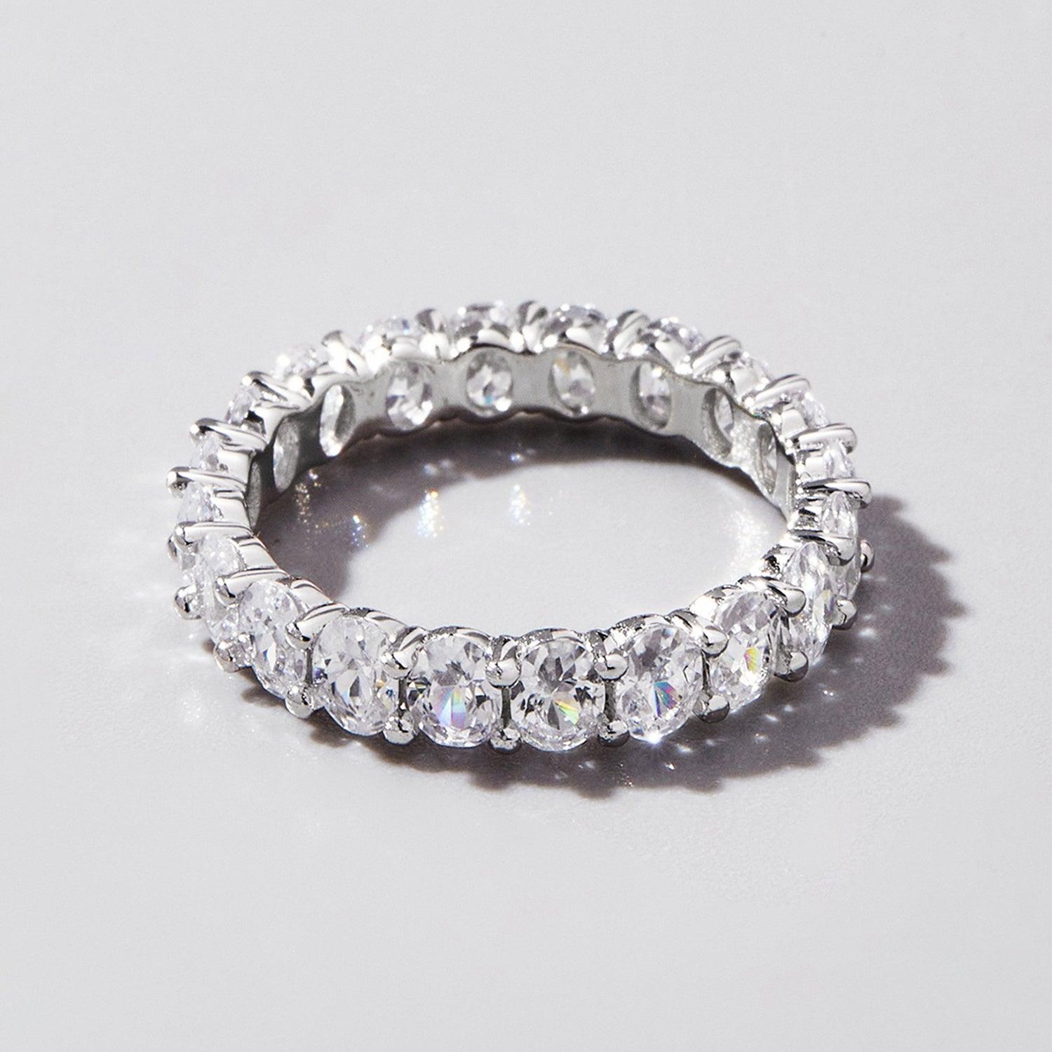 Inlaid Zircon 925 Sterling Silver Ring Carauana Store