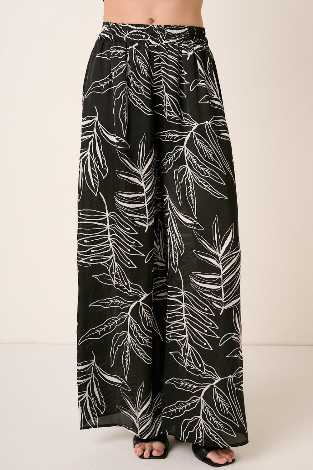 Mittoshop Printed Wide Leg Pants Carauana Store