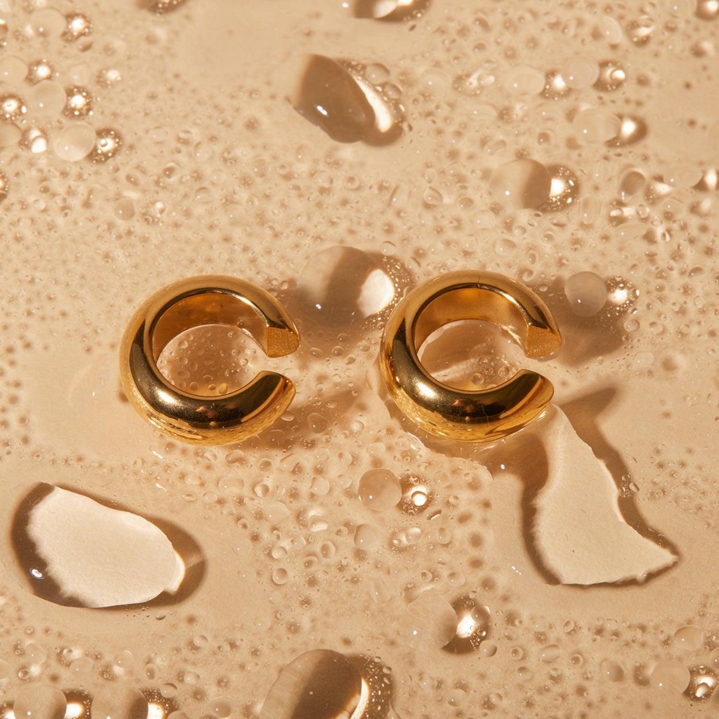 Stainless Steel Letter C Shape Clip On Earrings Carauana Store