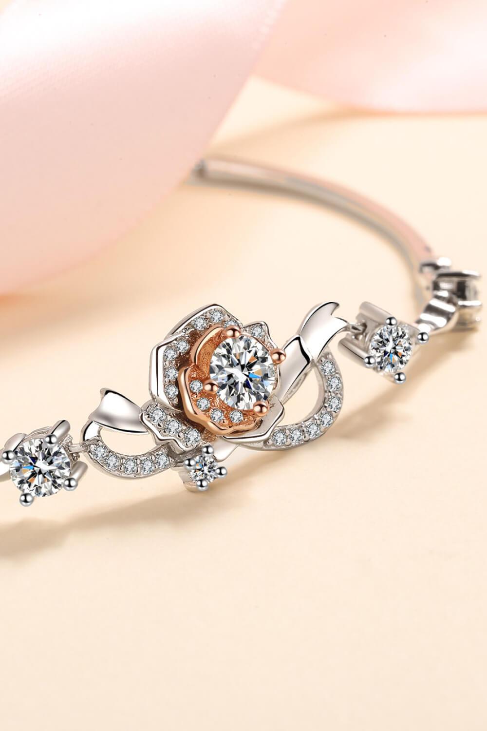 925 Sterling Silver Moissanite Bracelet Carauana Store
