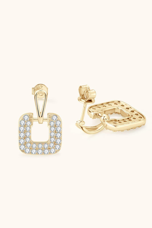 1.68 Carat Moissanite 925 Sterling Silver Drop Earrings Carauana Store