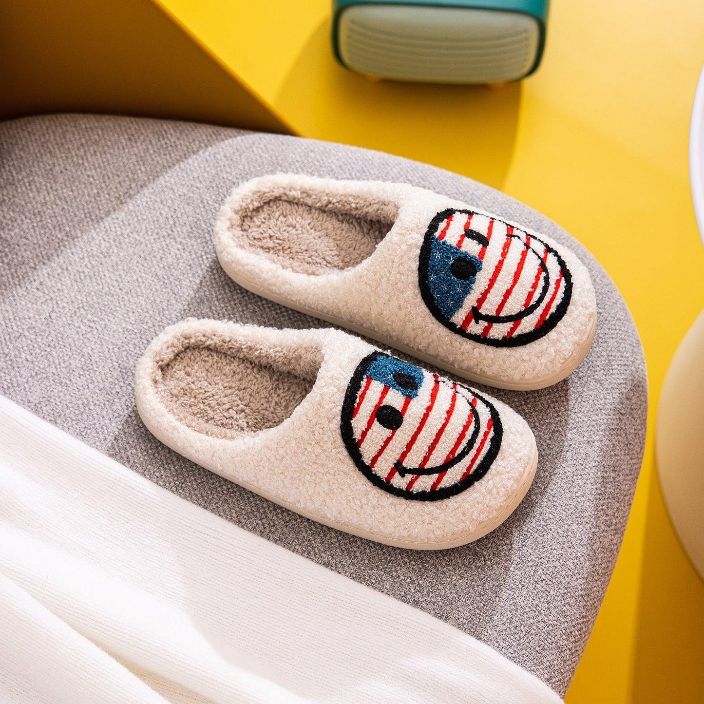 Melody Smiley Face Slippers Carauana Store