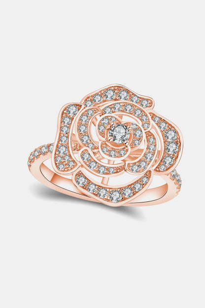 Moissanite Flower Shape Ring Carauana Store