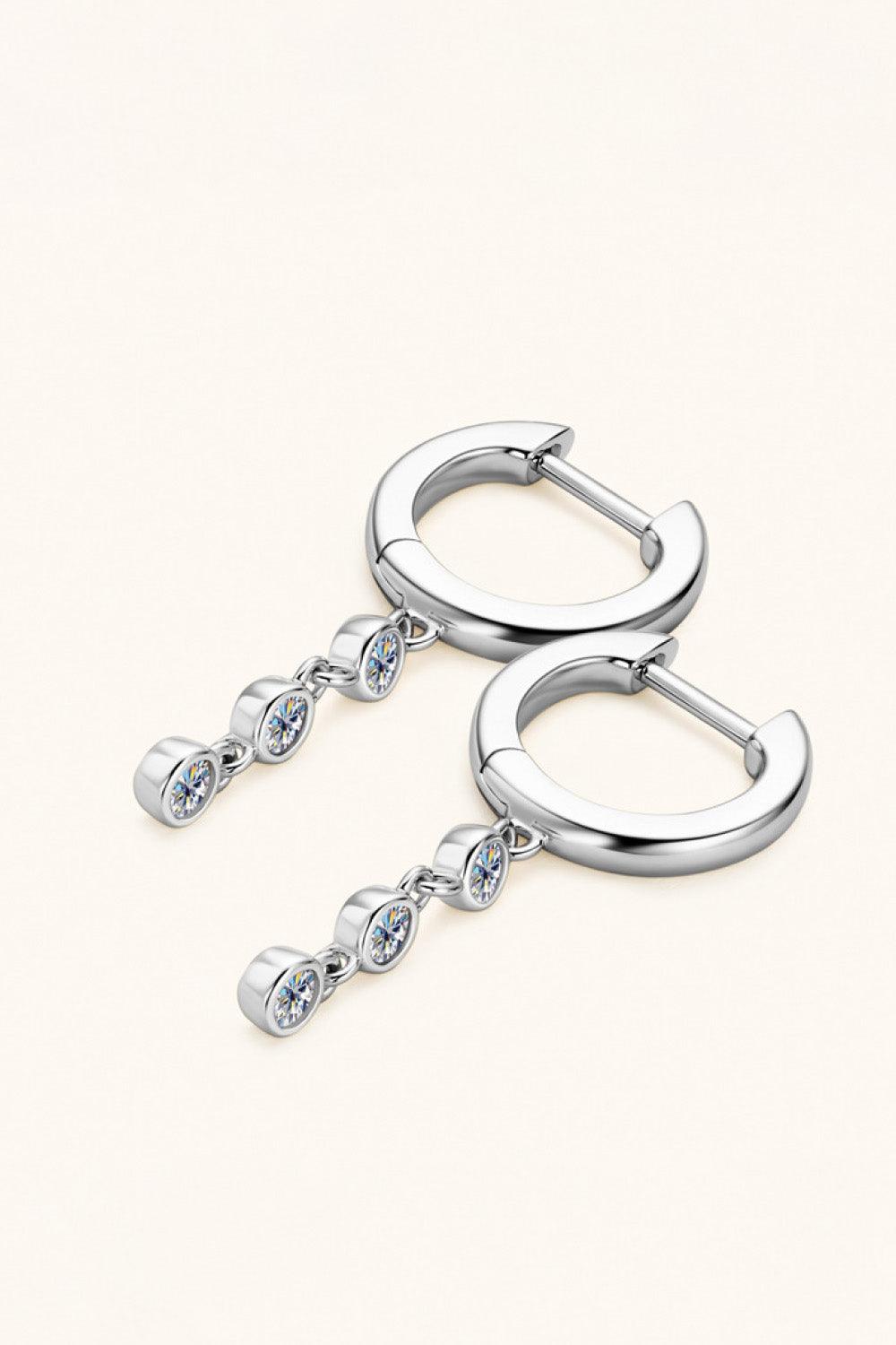 Moissanite Decor 925 Sterling Silver Earrings Carauana Store