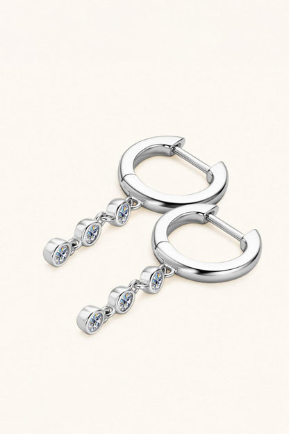 Moissanite Decor 925 Sterling Silver Earrings Carauana Store