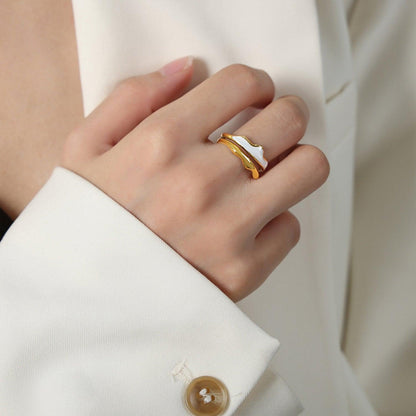 18K Gold-Plated Open Ring Carauana Store