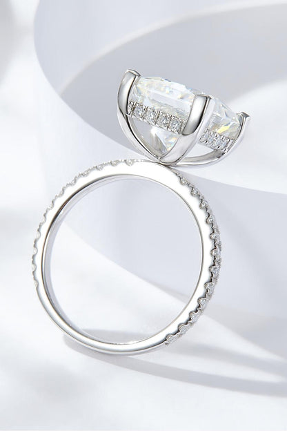 5.52 Carat Moissanite Side Stone Ring Carauana Store