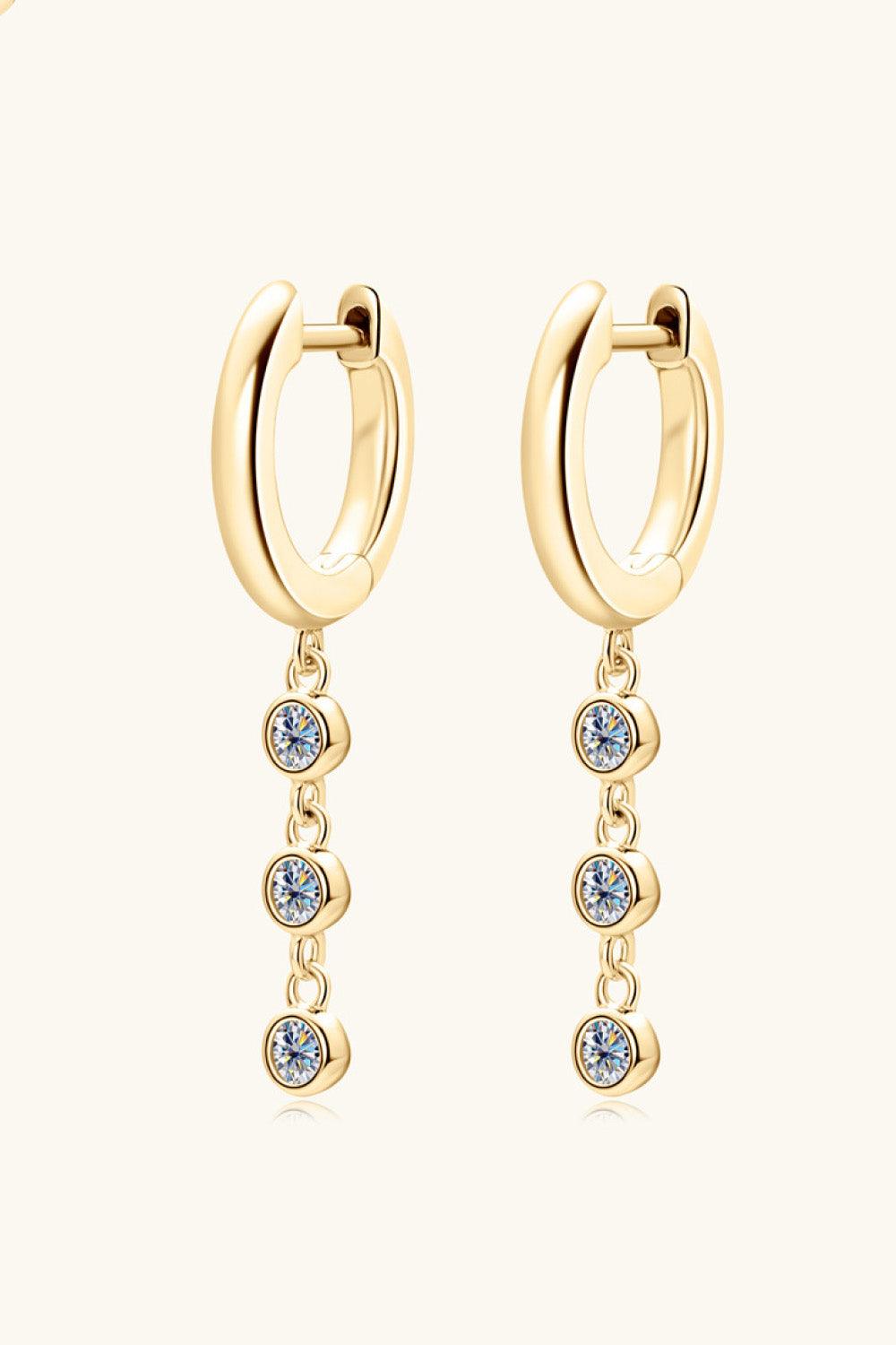 Moissanite Decor 925 Sterling Silver Earrings Carauana Store