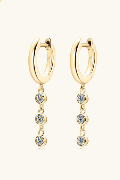 Moissanite Decor 925 Sterling Silver Earrings Carauana Store