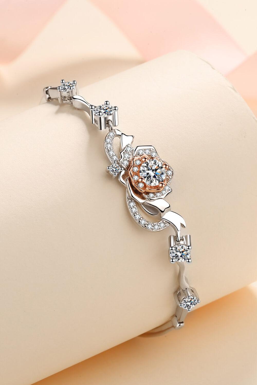 925 Sterling Silver Moissanite Bracelet Carauana Store