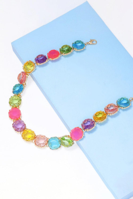Zinc Alloy Resin Necklace Carauana Store