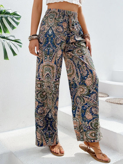 Printed Wide Leg Pants Carauana Store