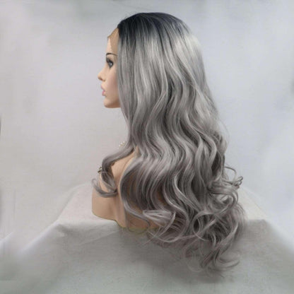 13*3" Lace Front Wigs Synthetic Long Wavy 24" 130% Density Carauana Store