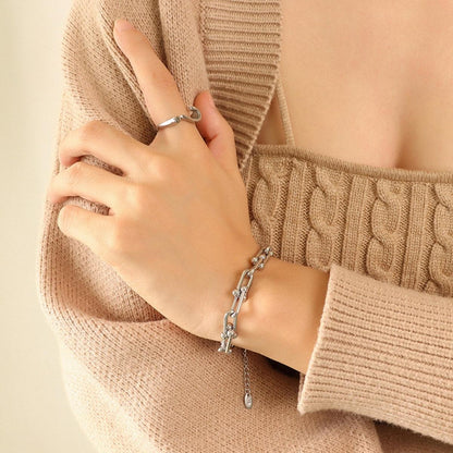 Chunky Chain Titanium Steel Bracelet Carauana Store