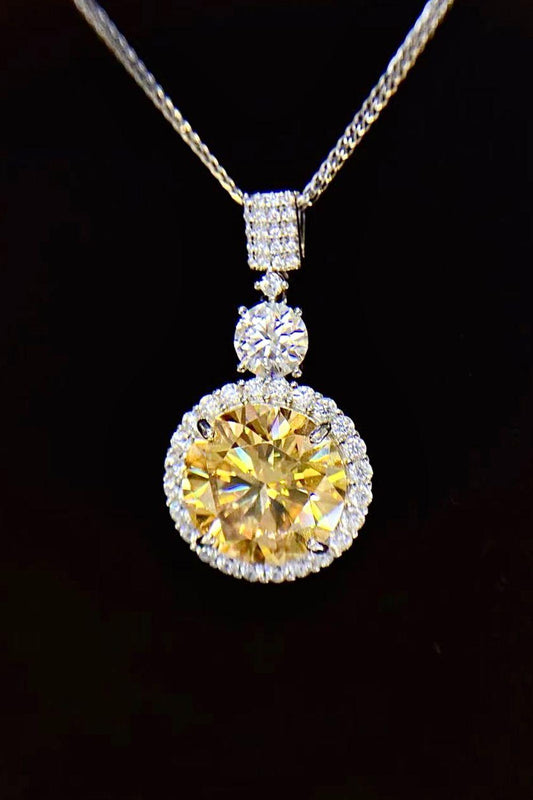 6 Carat Moissanite Pendant Necklace Carauana Store