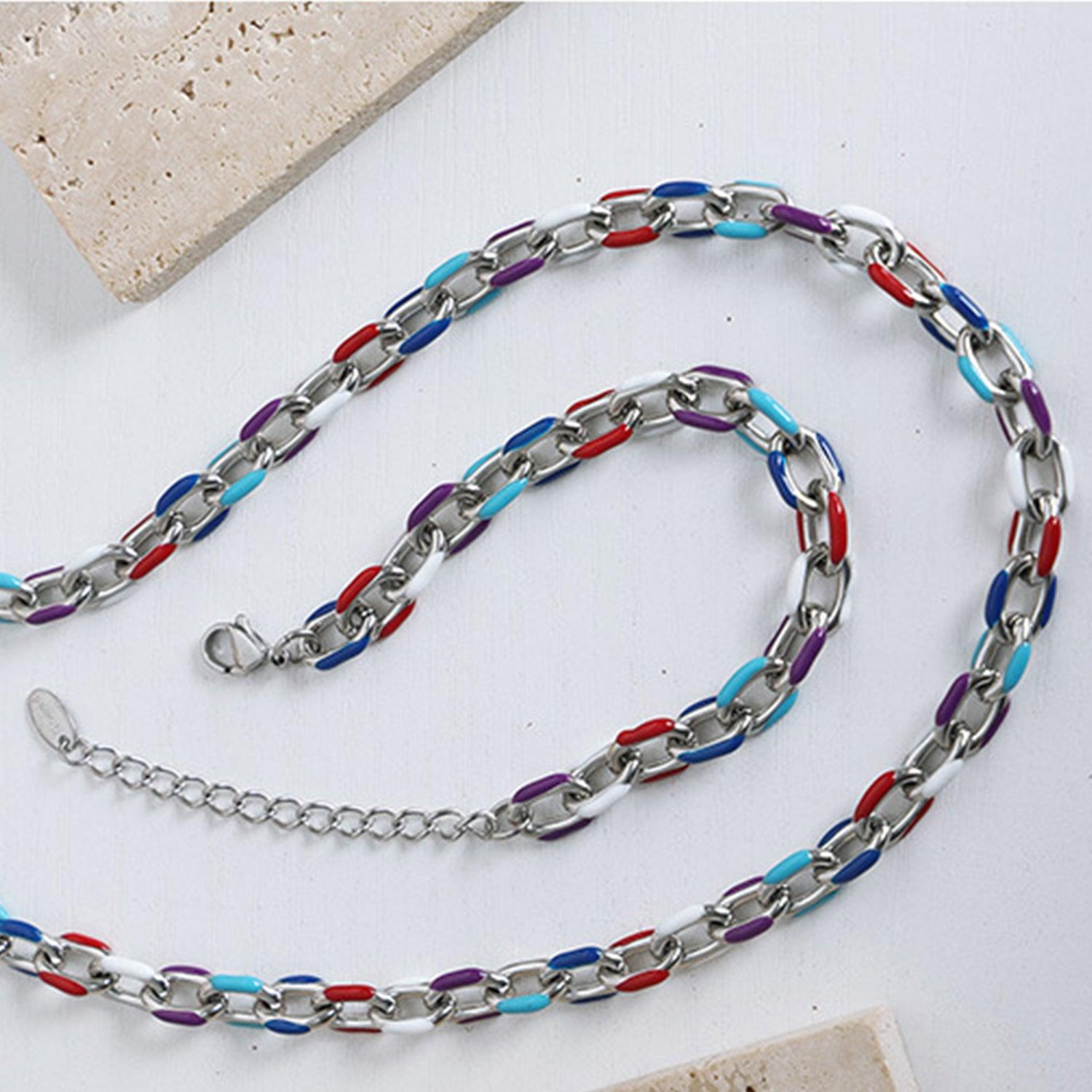 18K Gold-Plated Titanium Steel Necklace Carauana Store