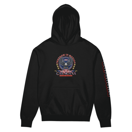 CaRaUaNa Unisex Hoodie Black Cotton CaRaUaNa Fashion