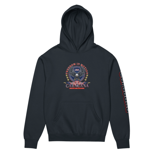 CaRaUaNa Unisex Hoodie Navy Cotton CaRaUaNa Fashion