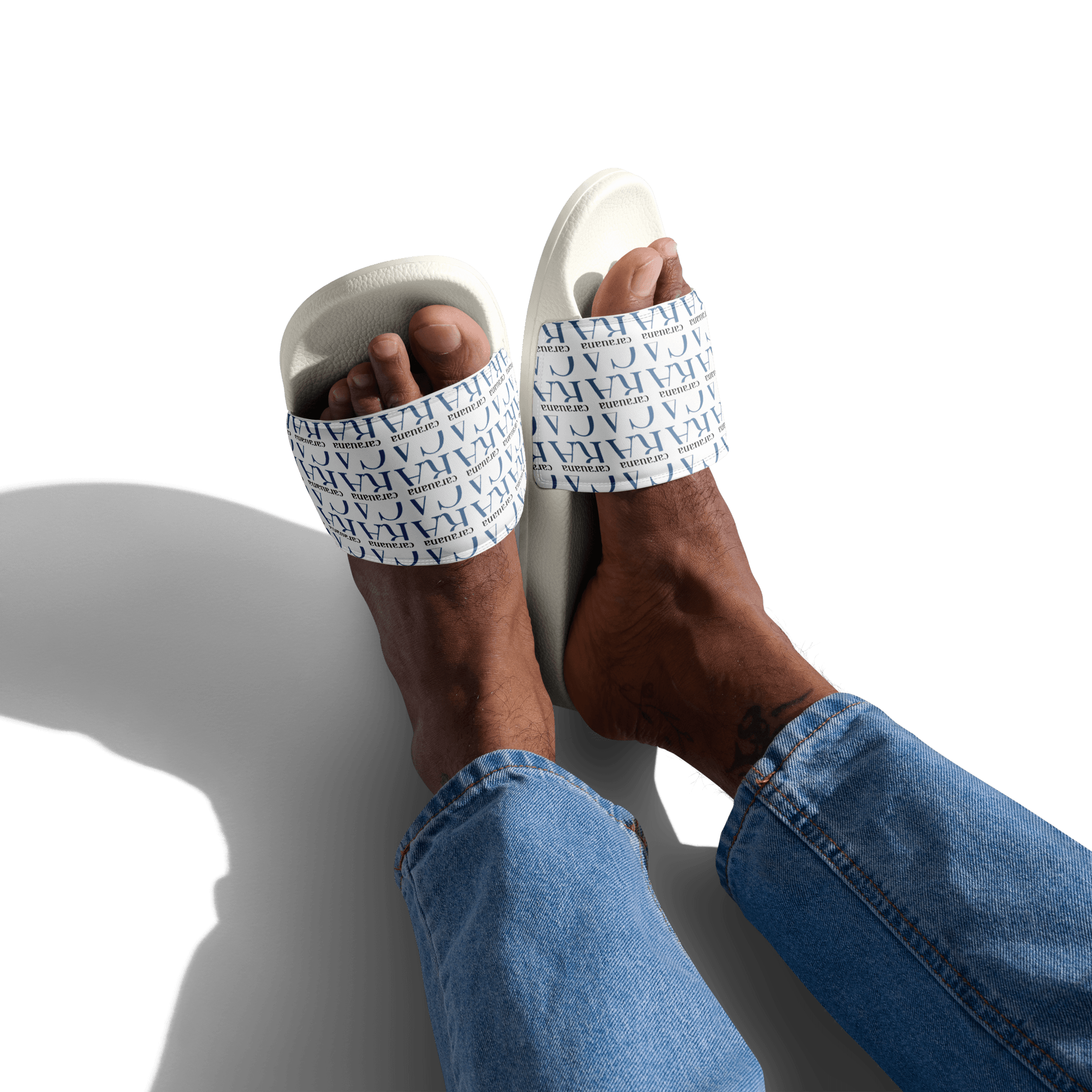 CARAUANA slides Men’s white Carauana Store