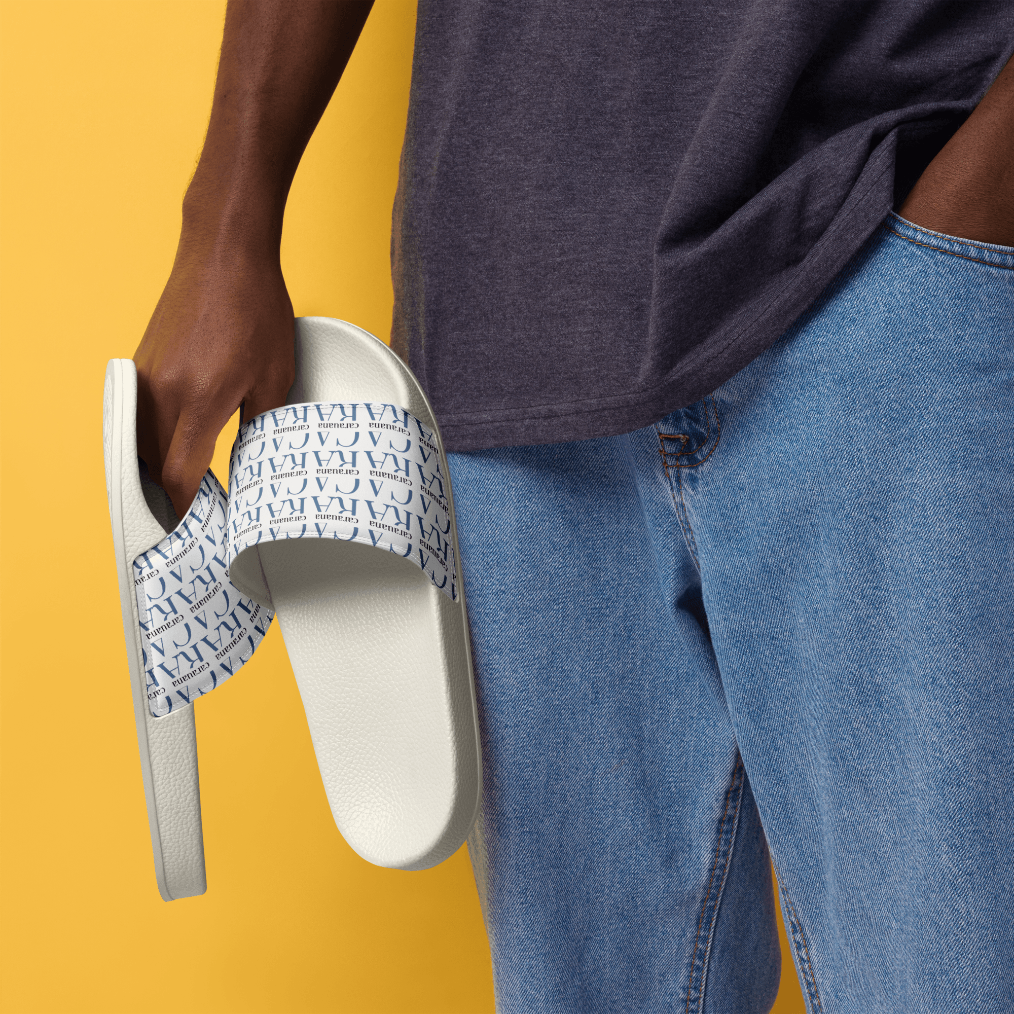 CARAUANA slides Men’s white Carauana Store