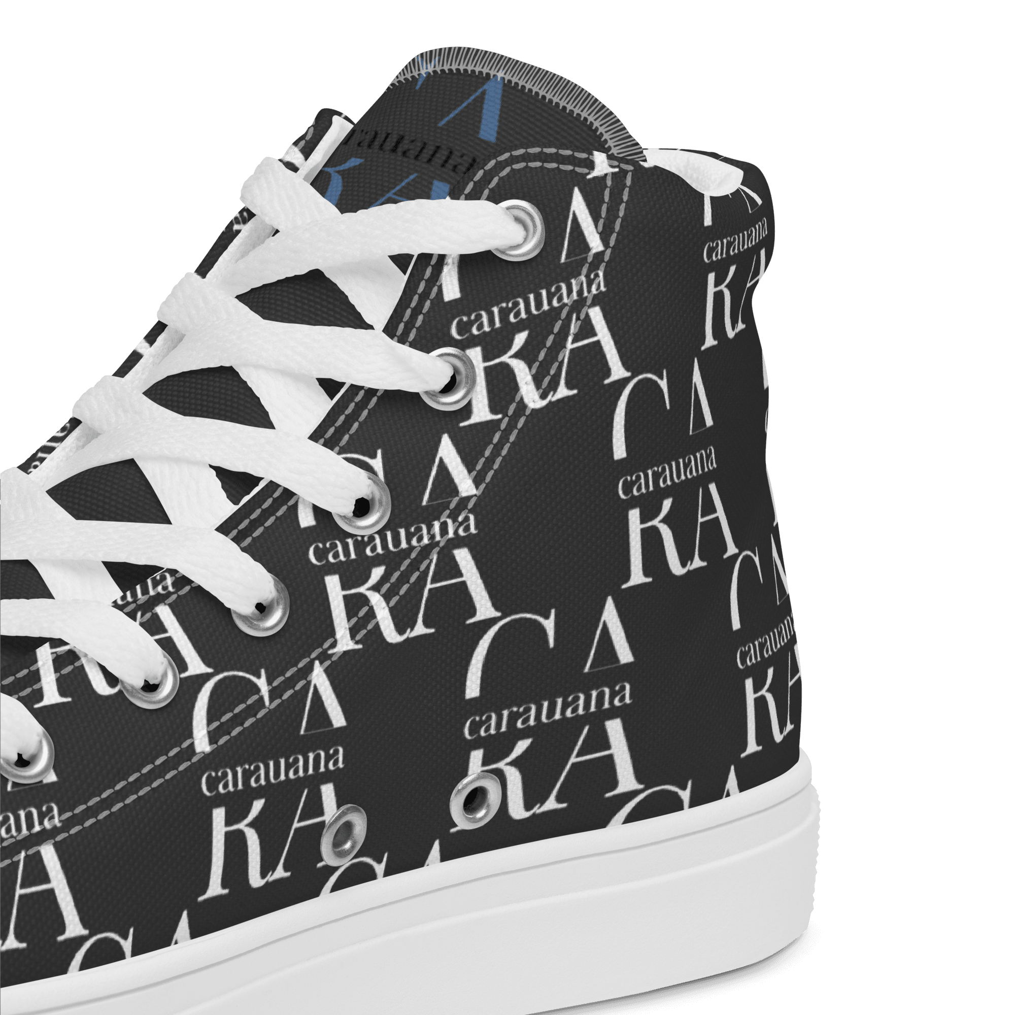 CARAUANA Hip Hop canvas shoes black Branded Carauana Store