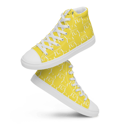 CARAUANA Hip Hop canvas shoes Yellow Branded