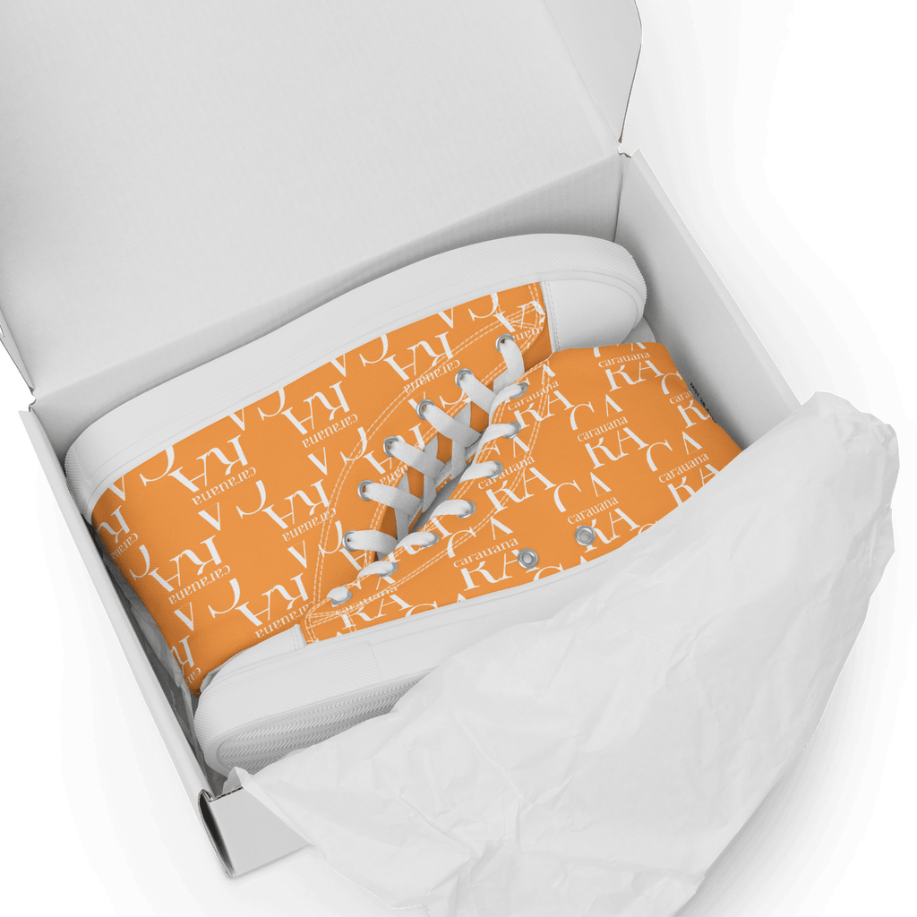 CARAUANA Hip Hop canvas shoes Orange Branded Carauana Store