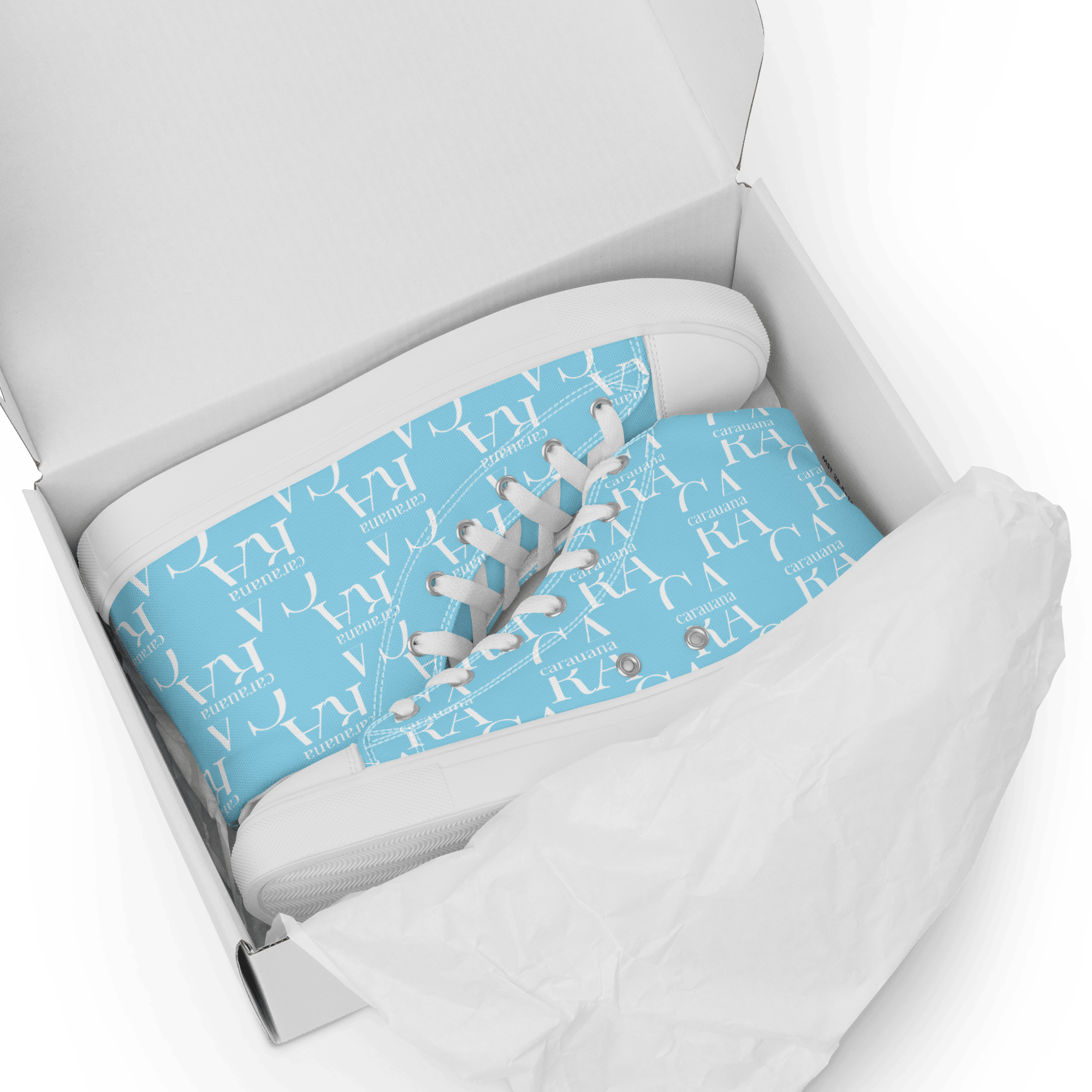 CARAUANA Hip Hop canvas shoes sky blue Branded Carauana Store