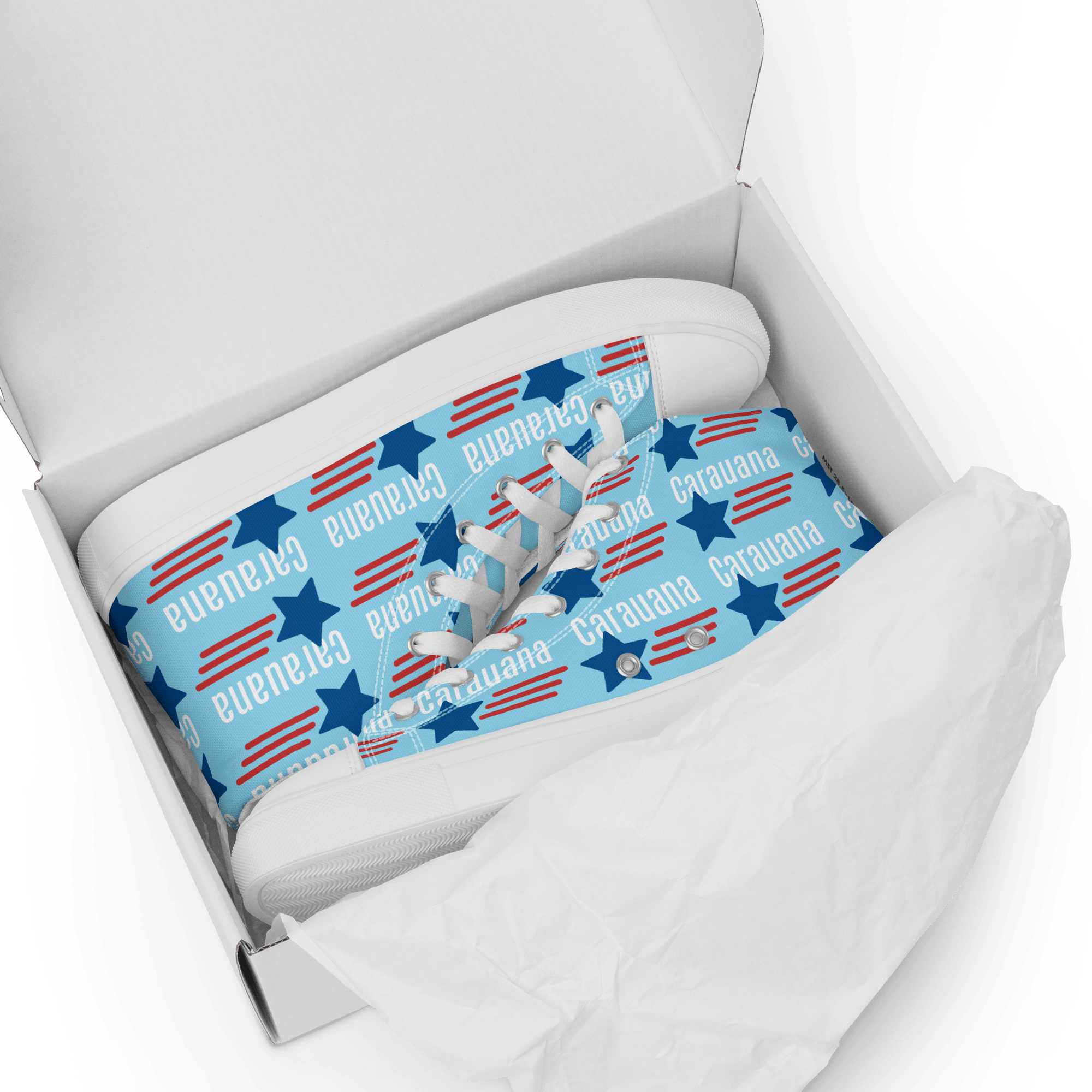 CARAUANA Hip Hop canvas shoes sky blue USA Carauana Store