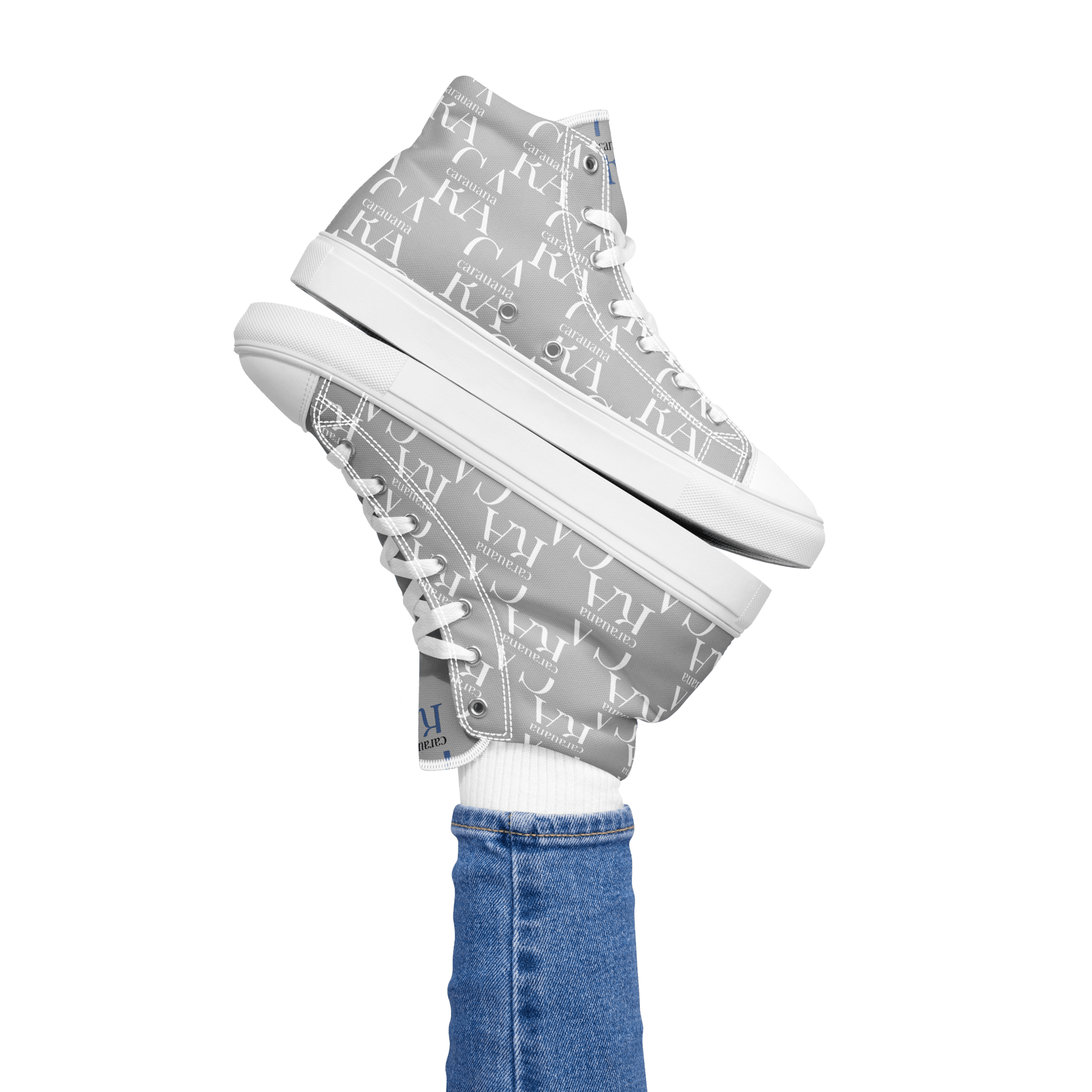 CARAUANA Hip Hop canvas shoes Grey Branded