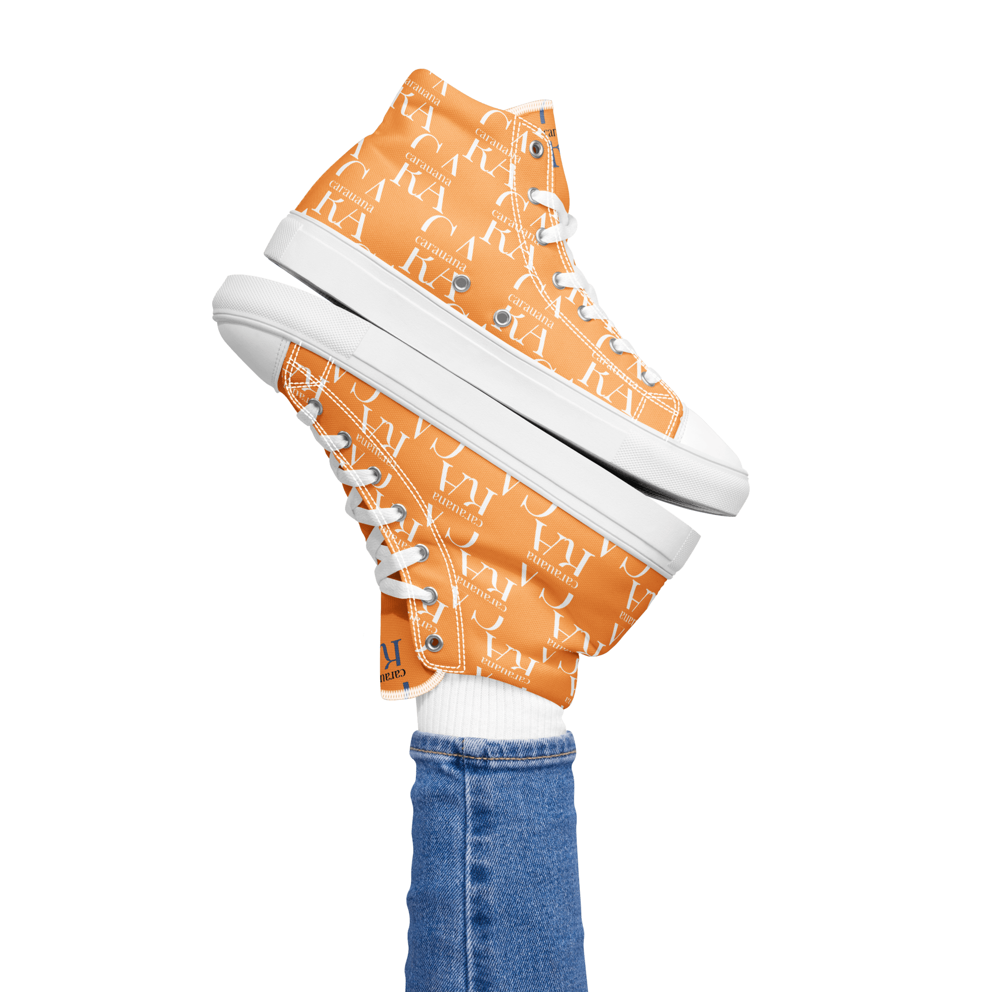 CARAUANA Hip Hop canvas shoes Orange Branded Carauana Store