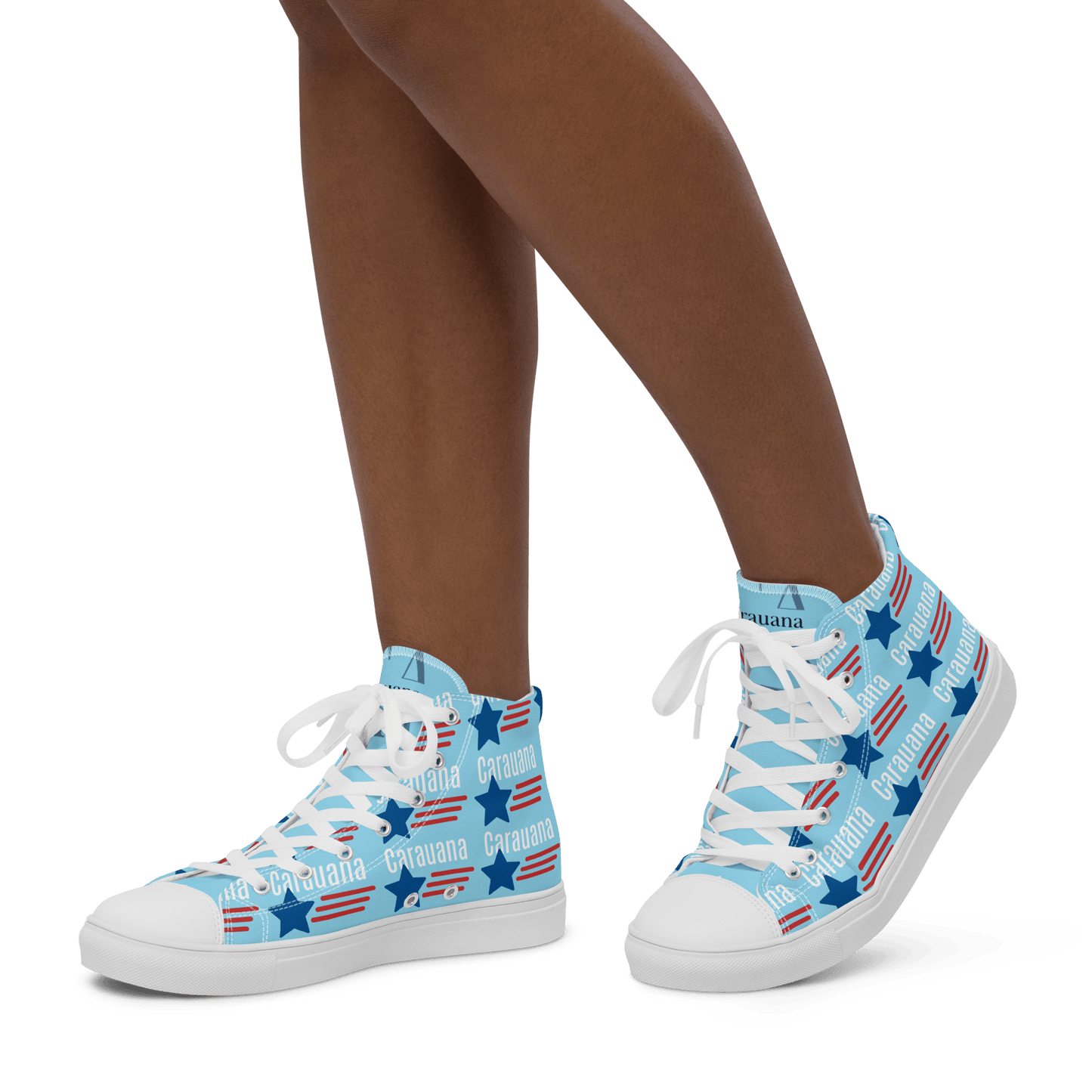 CARAUANA Hip Hop canvas shoes sky blue USA