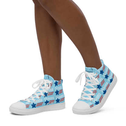 CARAUANA Hip Hop canvas shoes sky blue USA