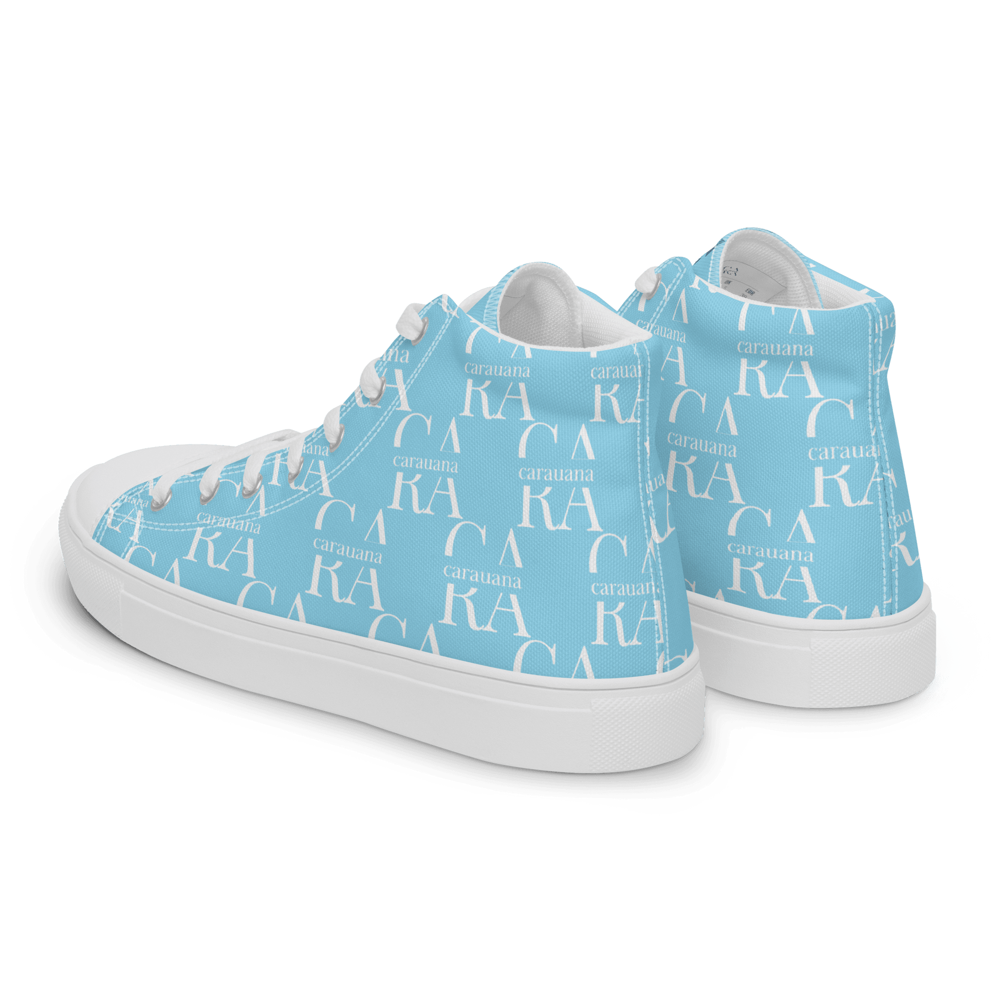 CARAUANA Hip Hop canvas shoes sky blue Branded