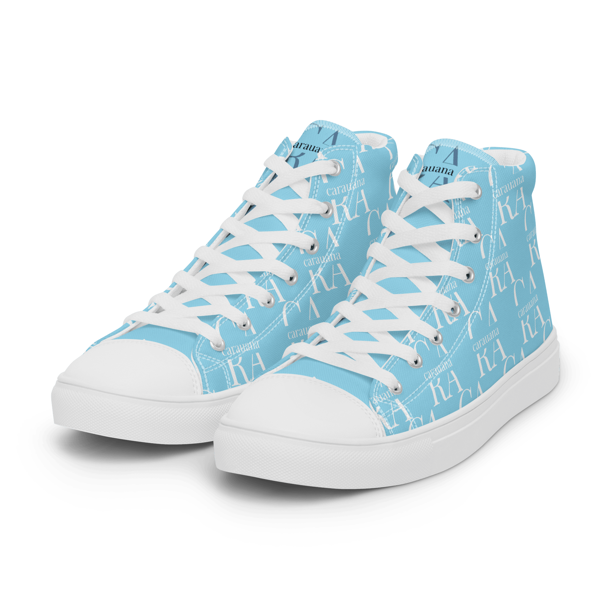 CARAUANA Hip Hop canvas shoes sky blue Branded Carauana Store