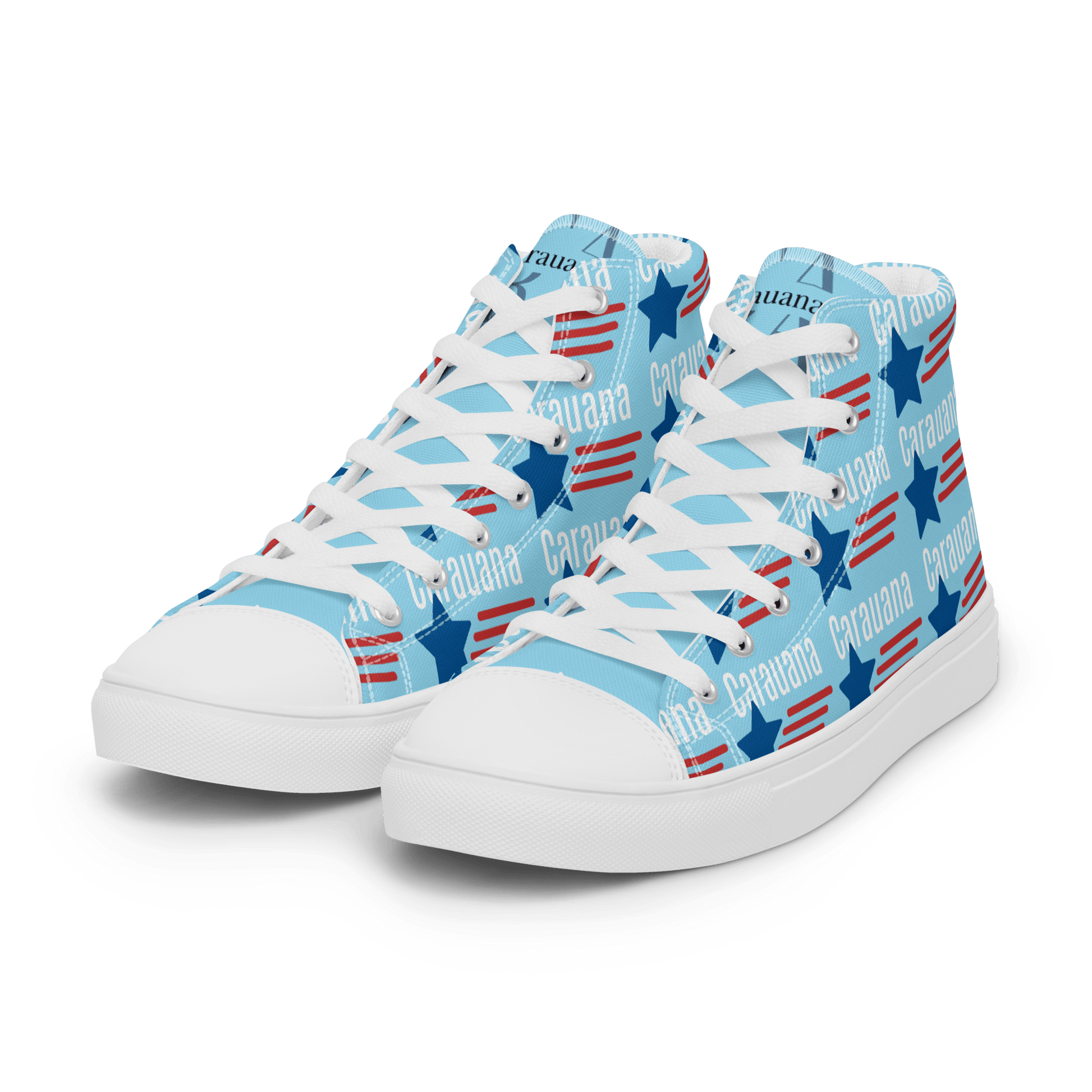 CARAUANA Hip Hop canvas shoes sky blue USA