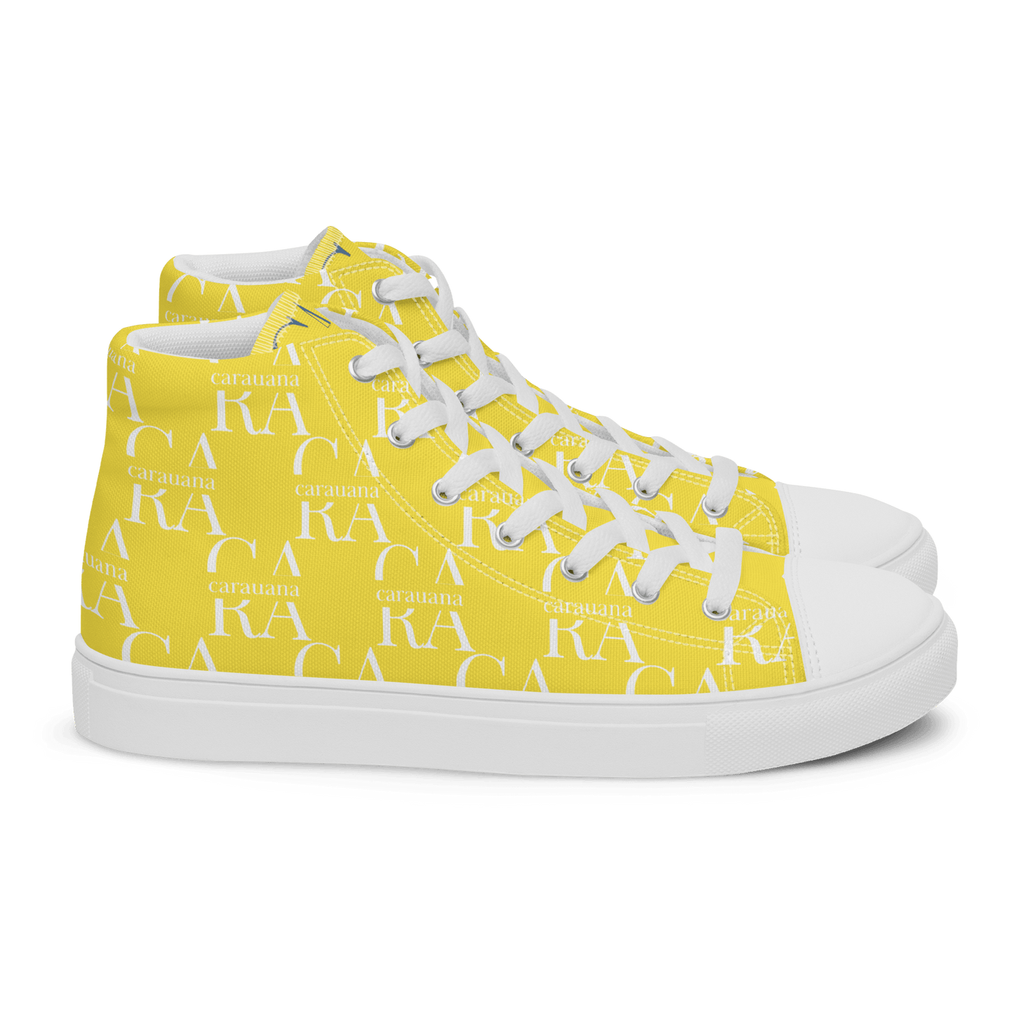 CARAUANA Hip Hop canvas shoes Yellow Branded