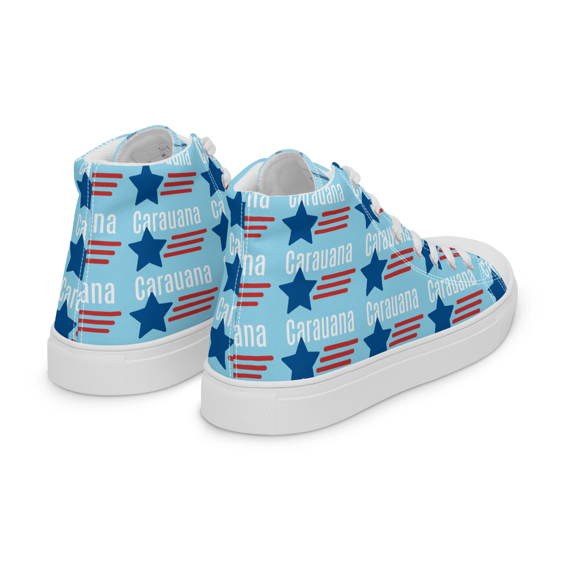 CARAUANA Hip Hop canvas shoes sky blue USA