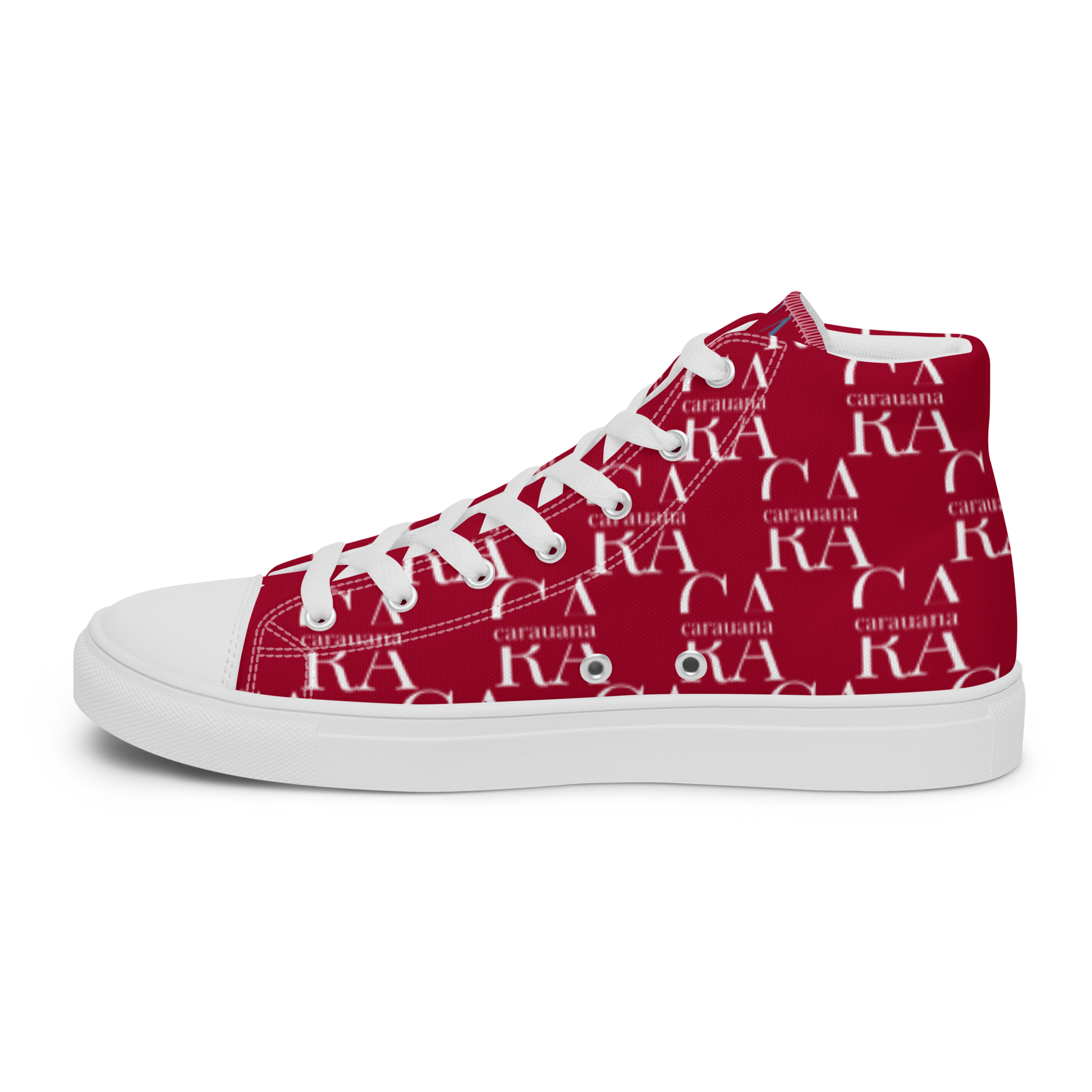 womens-high-top-canvas-shoes-RED